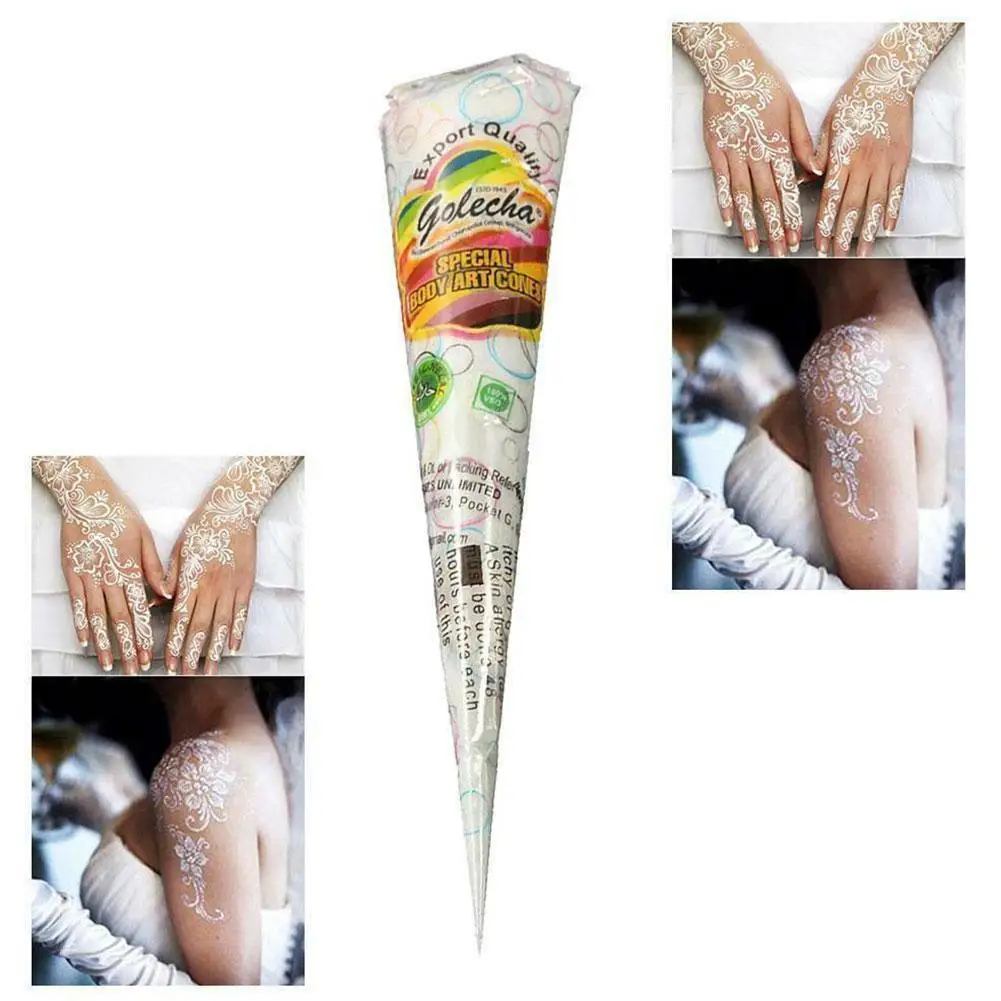 1PC Natural Professional Tattoo Painting Paste Herbal Henna Cones Temporary Waterproof Tattoo Body Art Paint Ink Tattoo Tools