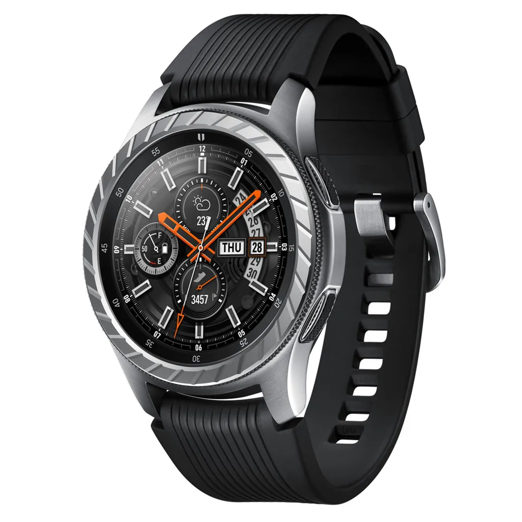 Для Samsung Galaxy Watch 46 мм Безель клейкая крышка устойчивый к царапинам металл сталь