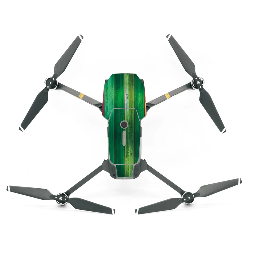 Sunnylife водонепроницаемый кожи наклейки обертывания наклейки для DJI MAVIC PRO Drone аксессуары наклейки - Цвет: 01 green wood