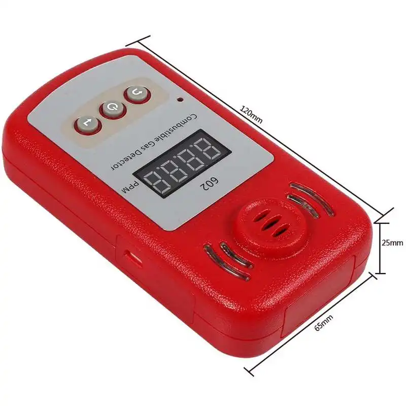 

1Pc 300-10000PPM Combustible Natural Gas Methane Leak Detector with Sound Alarm Led Indicators Gas Leak Detector