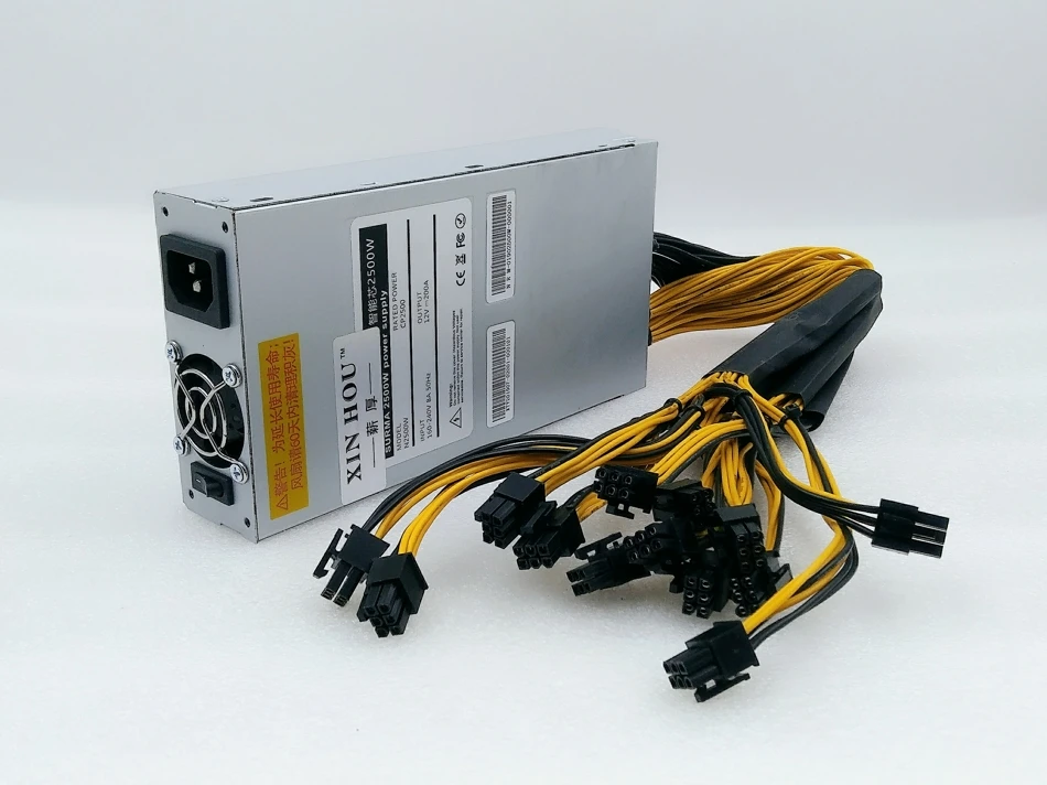 Блок питания ZEC BTC LTC BCH для майнинга 2500 Вт PSU Antminer S9 S9j S9k L3 Z9 Z11 Z11e B7 Z1 + A9 Ebit E9i E10.2 E110.3