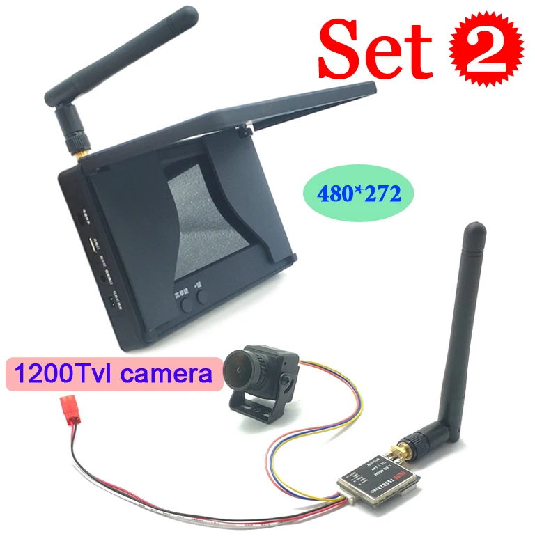 5 8G 48CH 4 3 дюймов ЖК-дисплей 480x272 для монитора с видом от первого лица встроенным