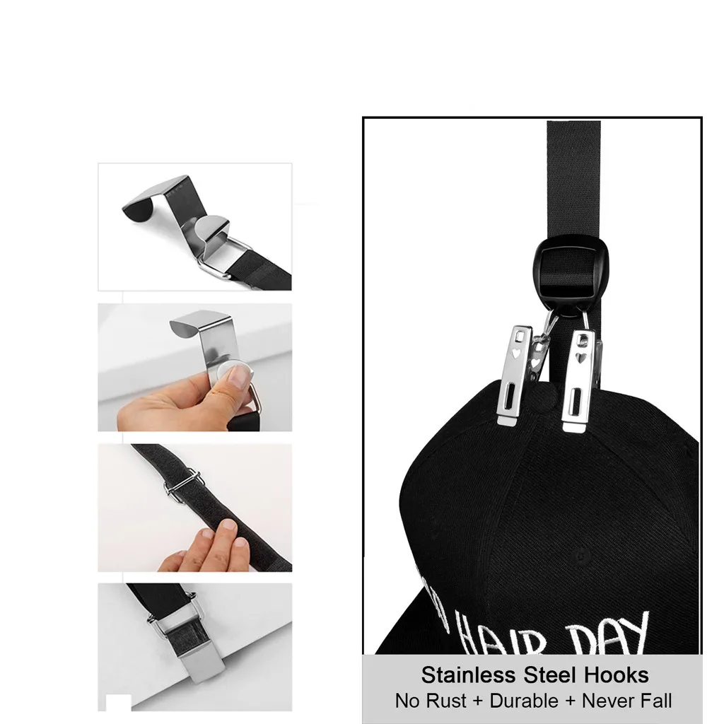 Новая вешалка для бейсболок держатель шляп Домашний Органайзер двери шкафа