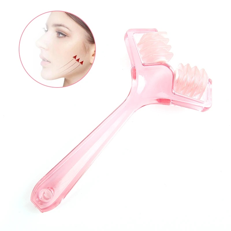 

1PCS Y Shape Face Roller Massager Face Lift Wrinkle Remover Facial Shape Massage Relaxation Tool Plastic
