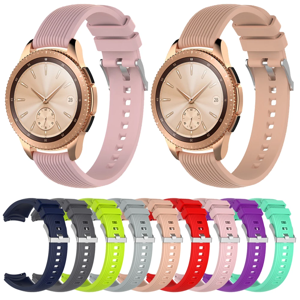 22 мм 20 силиконовый ремешок для samsung Galaxy 46 42 мм/Active/gear S3 S2 классический часов Amazfit