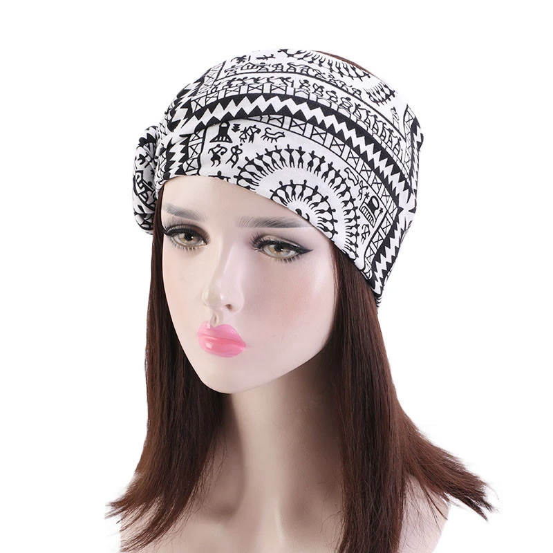 

Muslim headdress turban bonnet for woman cotton print inner hijab caps arab wrap hijab femme musulman islamic headscarf hat
