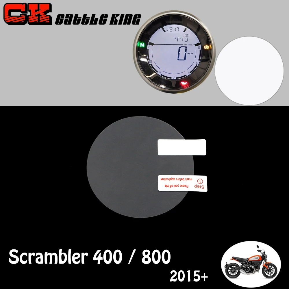 

Для поездок на мотоцикле Ducati скремблер 400 / 800 2015 + мотоцикл кластера защитой от царапин кластерный Дисплей Защитная пленка протектор Аксессу...