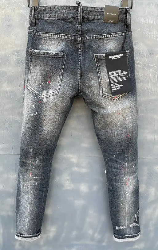 vintage streetwear classic,Authentic DSQUARED2,Retro,Italian brand ,Women/Men Jeans,locomotive,Jogging jeans,DSQ010-3