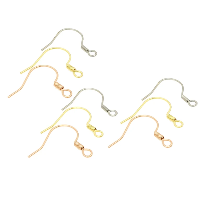 50 шт./лот 100% из нержавеющей стали фиксаторы для серёжек крючки самостоятельного