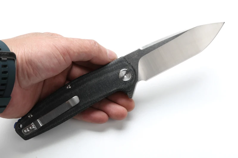 DICORIA YX 751 складной нож шарикоподшипник 14C28N лезвие льняная Ручка Кемпинг Охота