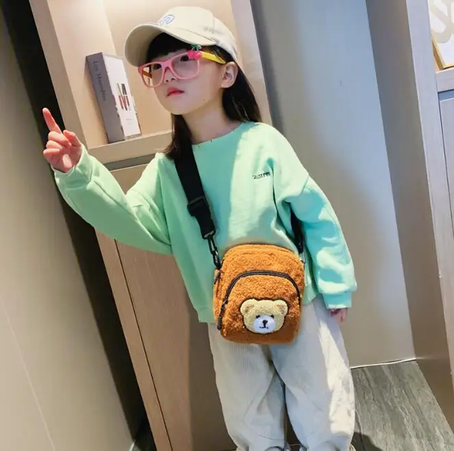 Новый мультяшный Детский плюшевый рюкзак с мышкой игрушка Мини кошельки для