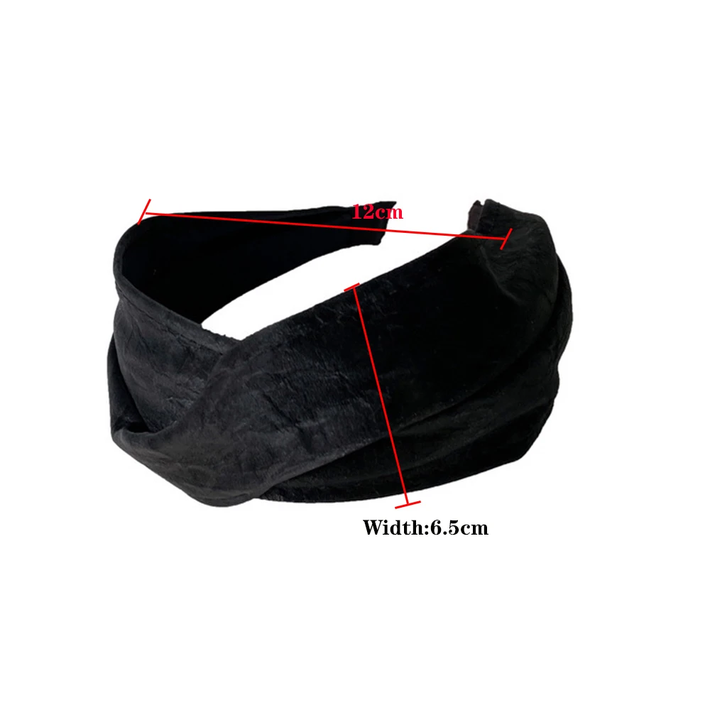 

TwinkLei Korean Girl Cross Headbands Solid Wide Side Leather Hair Hoop Headbands for Women Lady Hair Band Bezel Hair Accessories