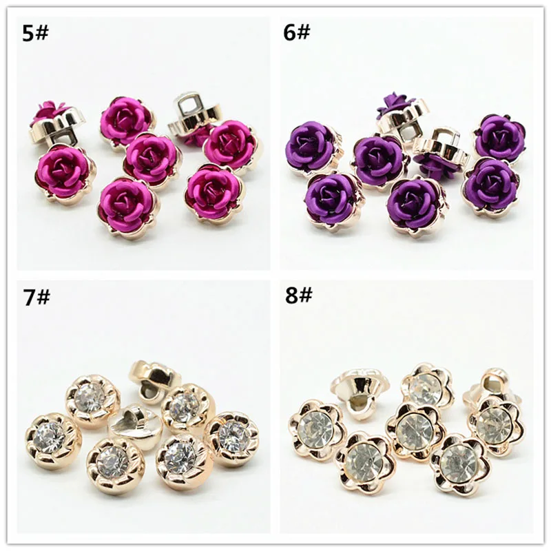 Meetee 100pcs 11mm Multicolor Resin Shank Buttons Shirt Sewing Decoration Buckles DIY Coat Garment Crafts Accessories ZK2006 | Дом и сад
