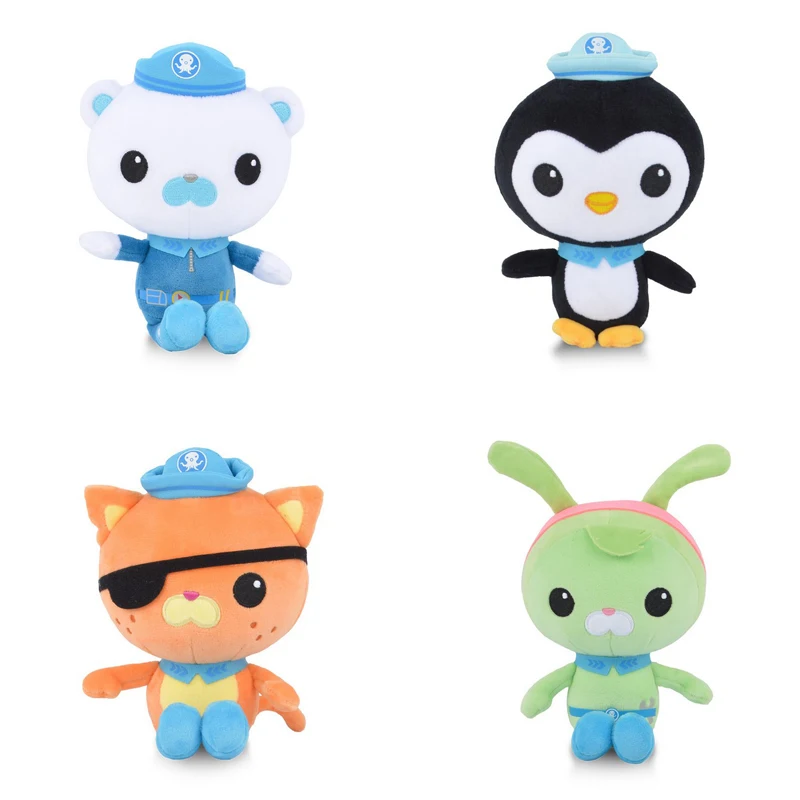 

Disney Anime Cartoon Octonauts Plush Toy Captain Barnacles Kwazii Peso Penguin Dashi Inkling Tweak Soft Plushie Doll 30cm