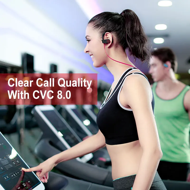 Pottnar IPX7 водонепроницаемая Спортивная Bluetooth гарнитура с шумоподавлением