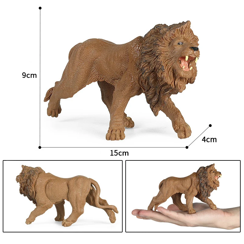 Simulation Animals Model Sheep Rhino Cow Elephant Deer Tiger Action Figures Plastic Figurines Educational toys for children Gift images - 6