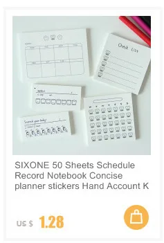 SIXONE 1 шт Ins креативные милые мини-наклейки выражение улыбающегося лица пакет телефон стикер s руководство Материал декоративная наклейка