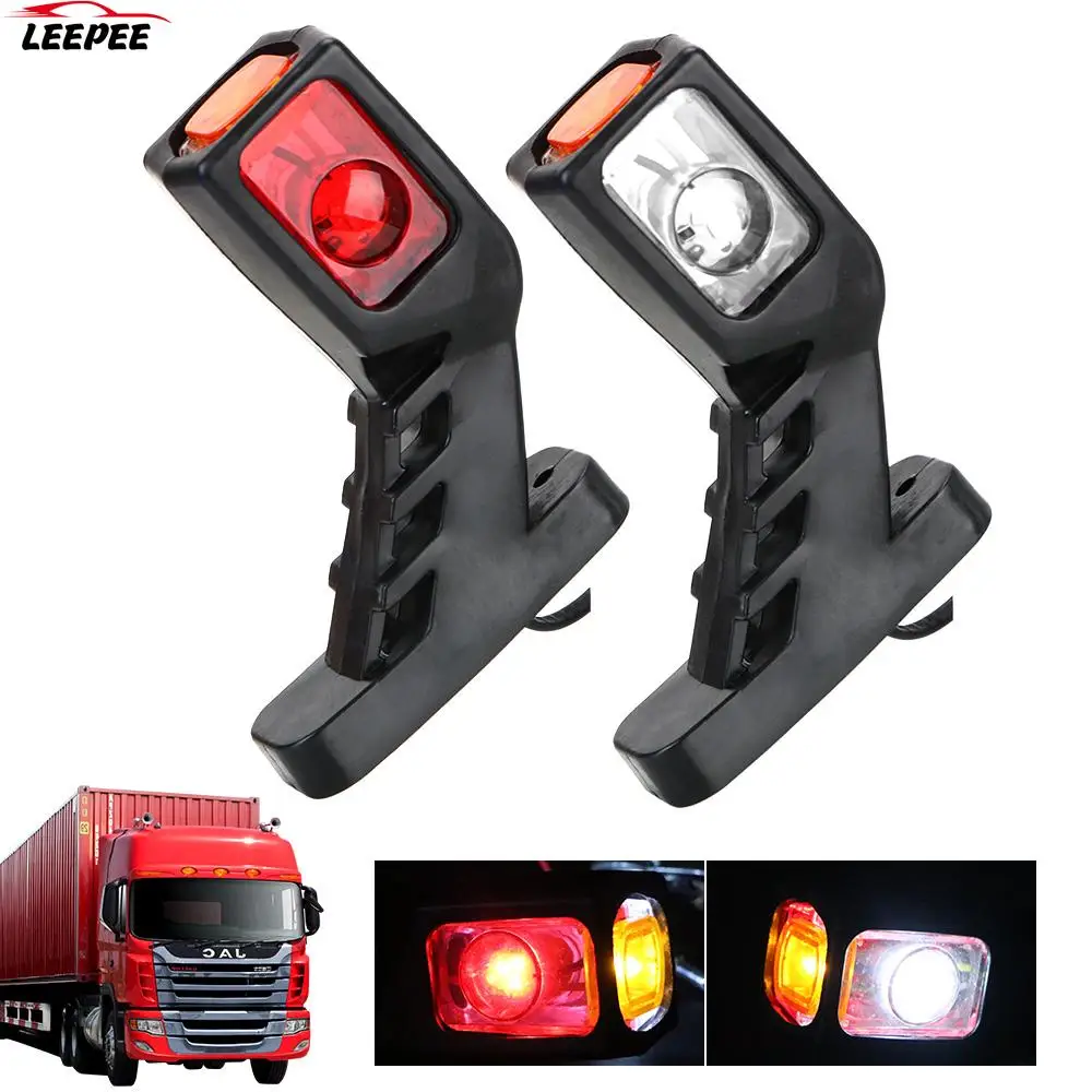 

12V 24V Truck Lights LED Warning Side Marker Trailer Turn Signal Lamps Taillights Position Lorry Heavy Duty Caravan Accessories