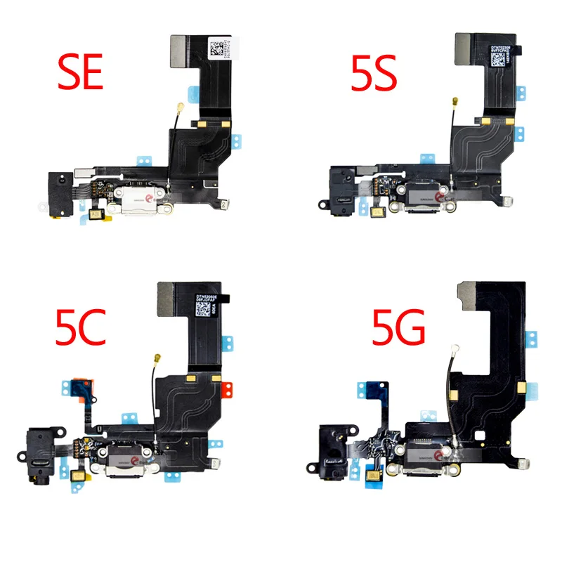 1 шт. для iPhone 5 5G 5C 5S SE зарядное устройство зарядный порт док-станция USB разъем для наушников аудио разъем гибкий кабель