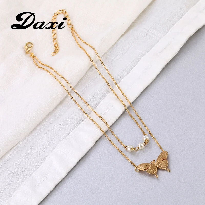 17IF ожерелье для женщин подвеска цепь многослойное на шею украшения жемчужное