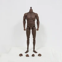 in stock 16 scale male figure body black skin strong muscle body accessory model for 12 inches bane arnold head