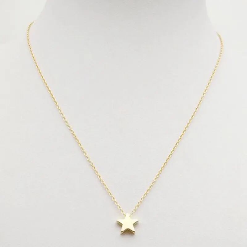 

2021 New Fashion Thicken Star Pendant Clavicle Sweater Necklace Women Choker Necklace Jewelry Accessories