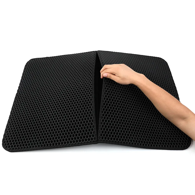 Двухслойный коврик для кошачьих туалетов складной нескользящий