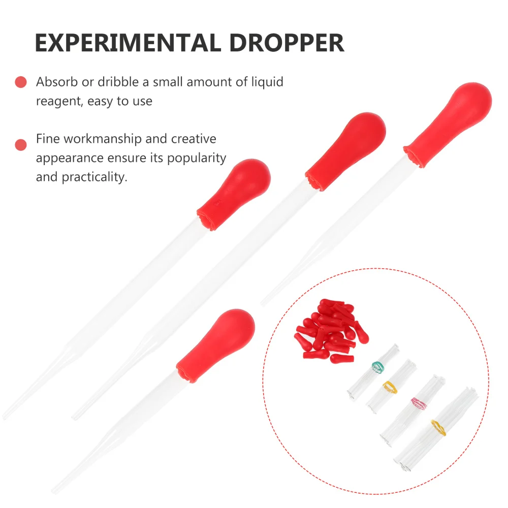 

20pcs Glass Droppers Dropping Pipettes Laboratory Pipettes Liquid Pipettes