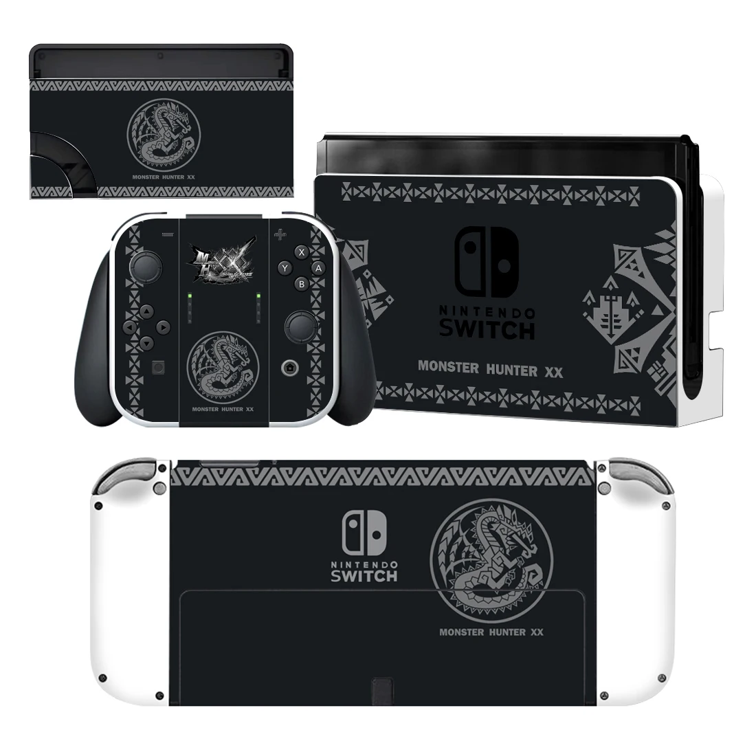 

Monster Hunter XX Nintendoswitch Skin Cover Sticker Decal for Nintendo Switch OLED Console Joy-con Controller Dock Vinyl