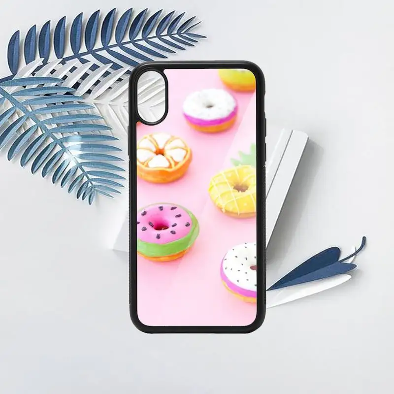 

Cute Food Donuts Phone Case PC for iPhone 11 12 pro XS MAX 8 7 6 6S Plus X 5S SE 2020 XR