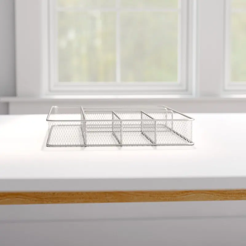 Wayfair Basics&reg;Organizador de caj&oacute;n de utensilios de cocina, 2 "H x 11,25" W x 16 "D, cubiertos-4