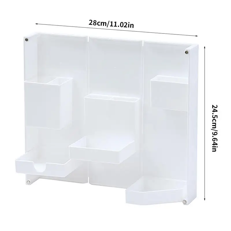 

Pencil Case Foldable Cosmetics Storage Box Plastic Desktop Stationery Container Holder Large Capacity Desk Pen Holder