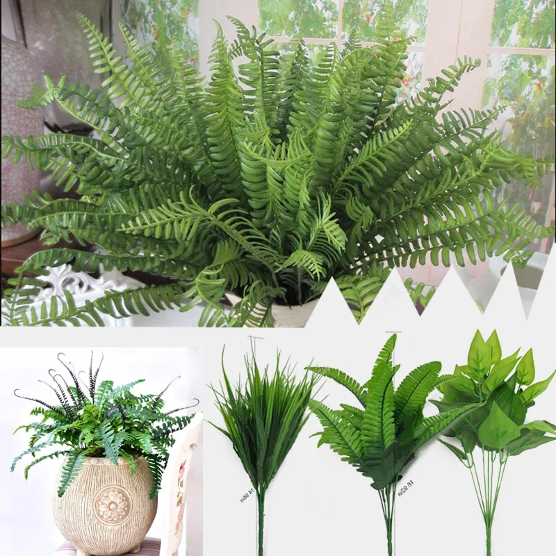 Artificial Plant Decor 30cm Fake Home Office Decoration Simulation Beautiful Plastic Bush Plants Outdoor Indoor Flower | Дом и сад