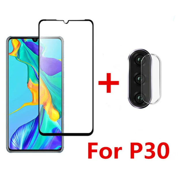 p30 1front 1lens 2 в 1 Защитное стекло для huawei p30 lite камера задняя крышка для Huwei p30 pro p 30 светильник 30 lite 30pro tremp очки чехол для объектива - Цвет: p30 1front 1lens