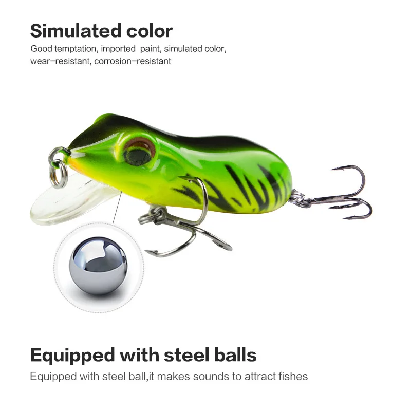 10 г приманка японская пластиковая Лягушка Мягкие рыболовные приманки тройные