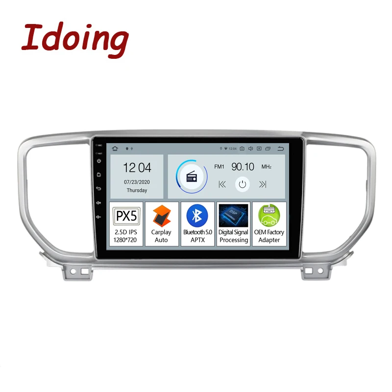 

Idoing 9 "Автомобильный Android-навигатор GPS Радио мультимедийный плеер головное устройство для Kia Sportage 4 QL KX5 2016-2019 Carplay Auto PX5 BC5.0