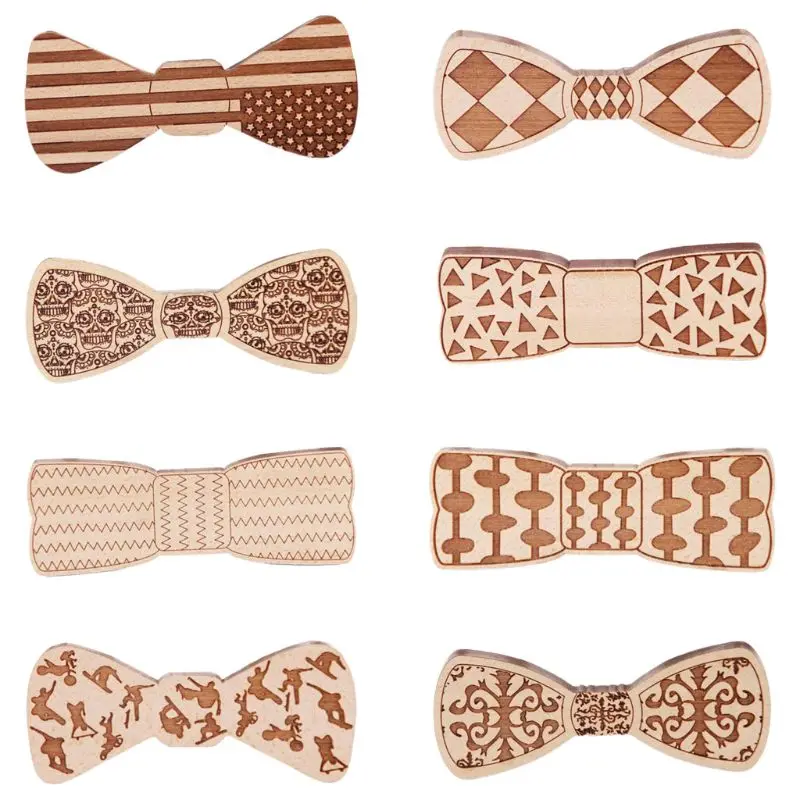 Мужские Завязывающиеся галстуки бабочки для мальчиков геометрический ромб