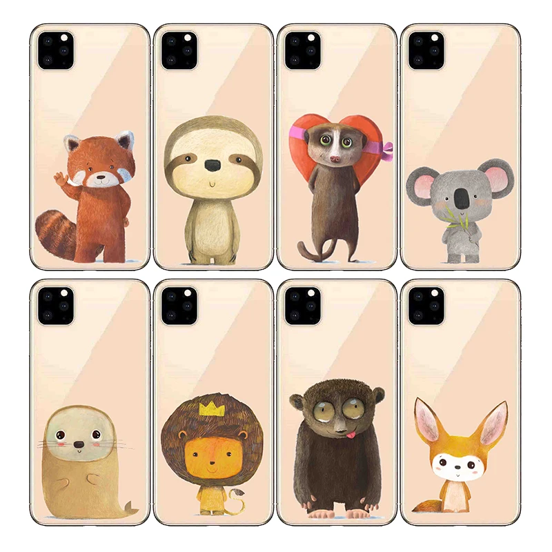 Чехол для телефона из мягкого силикона ТПУ с рисунком чехол s Лев Зебра лиса