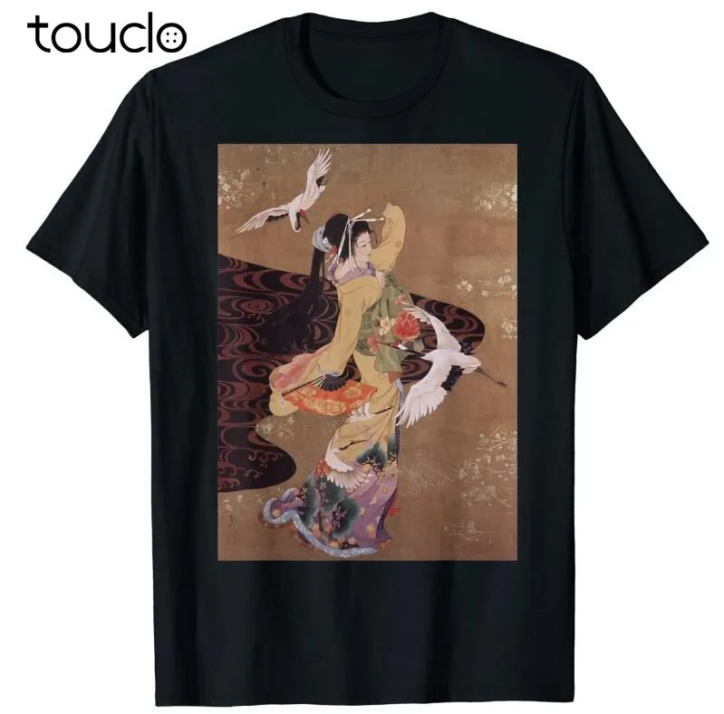 

Dance Of Cranes Japanese Retro Art T-Shirt