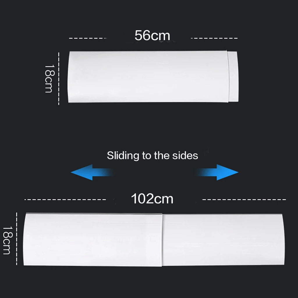 Отражатель для кондиционера перегородка с защитой от прямого воздействия из ПВХ