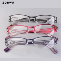 mix wholesale high quality but cheap eyeglasses ladies red optical frame black eye glasses half frame for myopia spectacle women