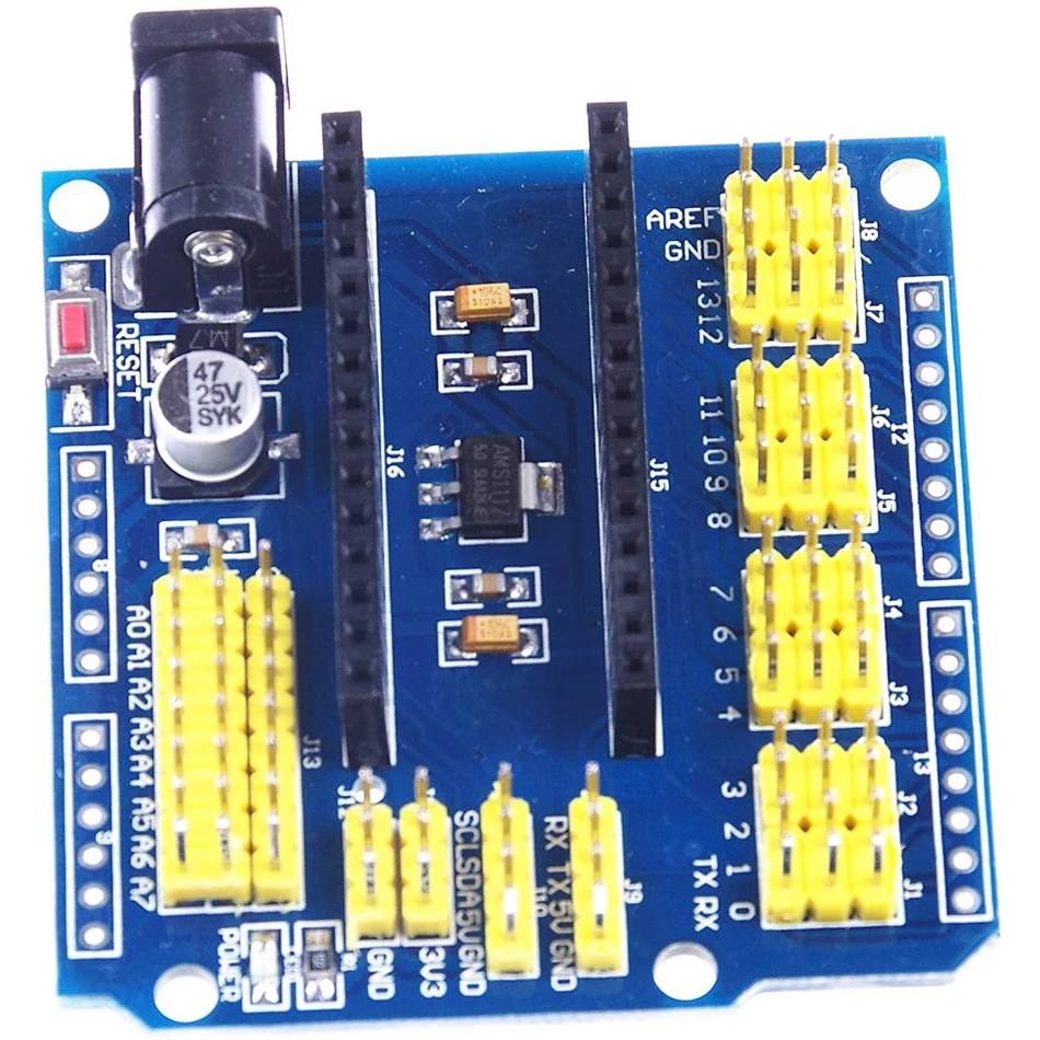 Плата совместимая с контроллером NANO I/O датчик расширения Shield Module для Arduino UNO R3 Nano