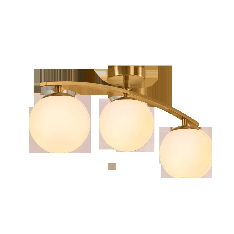 

vintage glass ball led wall moon lamp bathroom fixture cocina accesorio living room decoration luzes de teto lamparas de techo