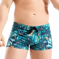 new quick dry mens swim shorts summer weightlifting surf vivid swimwear beach short male stylish short am8163