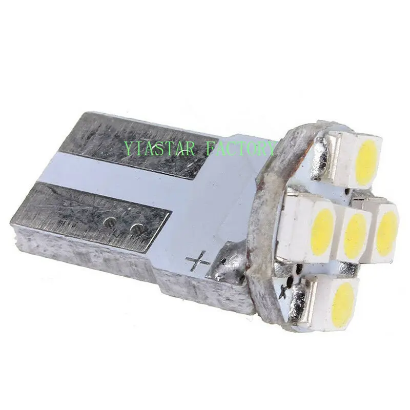 Yiastar 1000X белый T10 PCB 194 168 W5W 3528 1210 5 SMD светодиодный чтение светильник салона авто