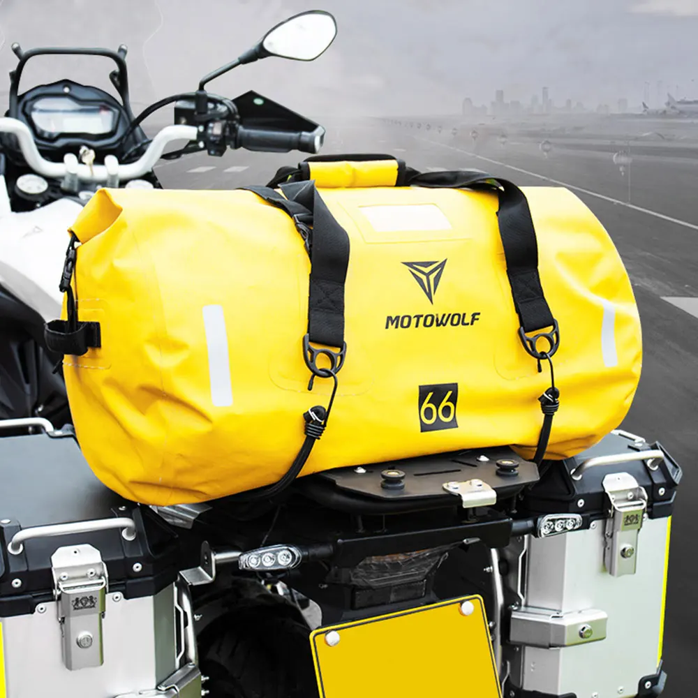 

Waterproof Motorcycle Rear Tail Bag Travel Dry Bag Moto 40/66/90 Liter Motorbike Luggage Backpack Motorcycle travel Seat Bag