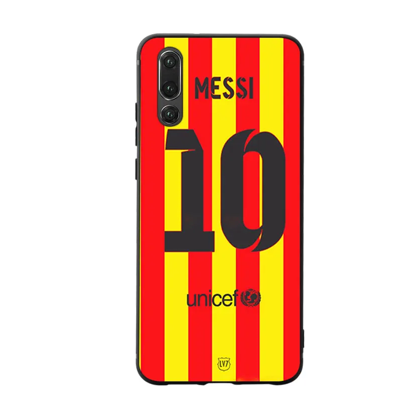 RKQ Месси Джерси Стиль чехол для телефона huawei Psmart P10 P20 P30 Lite 2019 Honor 8X9 10 20 mate 20X lite pro