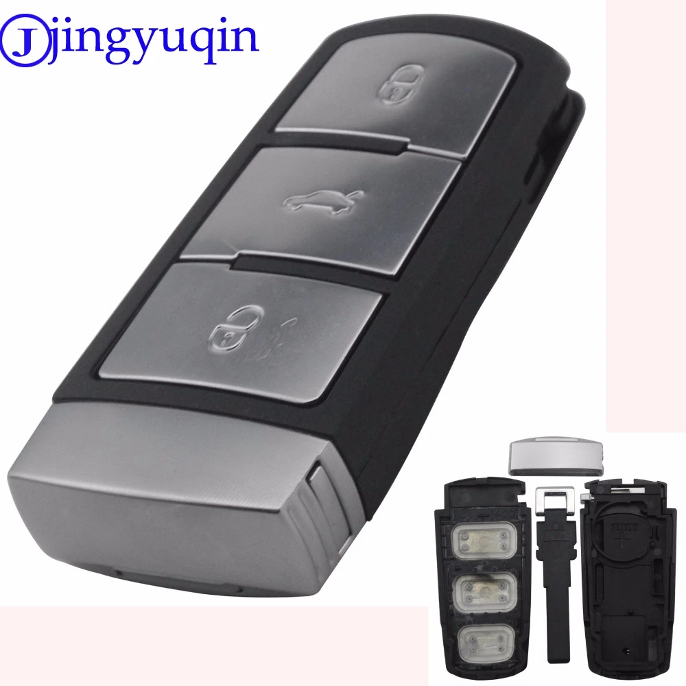 Умный Сменный Чехол jingyuqin Smart чехол для дистанционного ключа от машины VOLKSWAGEN CC Passat