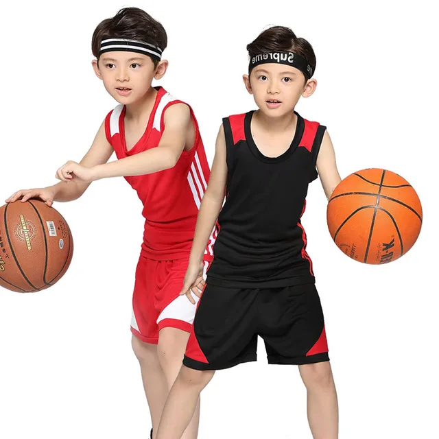 

Youth Basketball Uniform Suit 2021 Boys Summer Pupils Jerseys Uniforms Custom Kindergarten Girls Training Suits