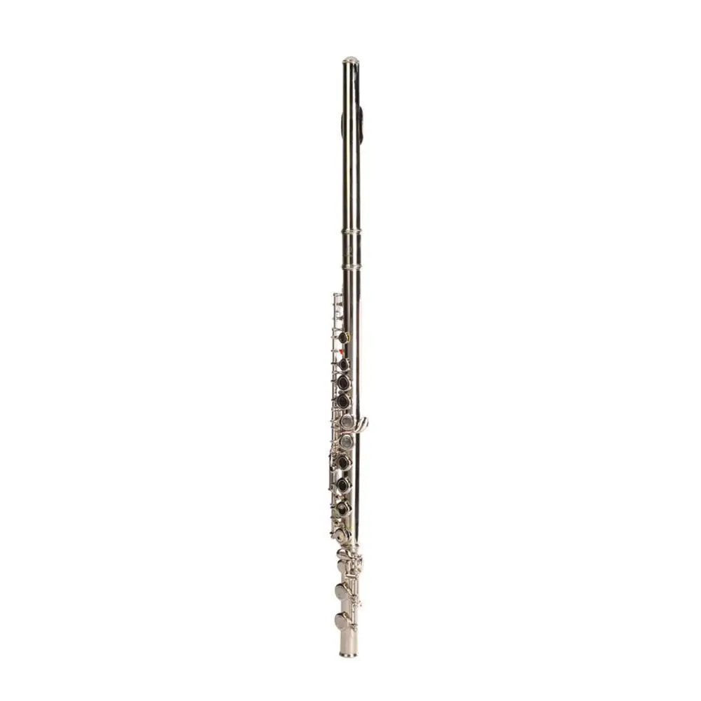 

Nickel Plated C Closed Hole Concert Band Flute with E Key Ireland Feadog Plated Concert Flute with E key